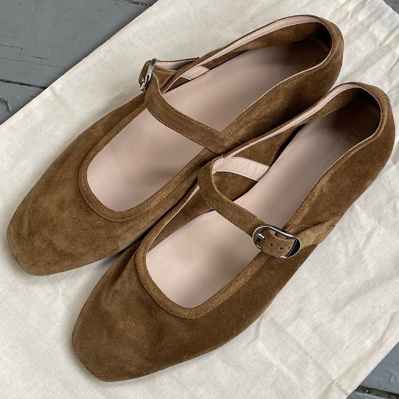 Le Monde Beryl Suede Mary Jane Ballet Flats Shoes - Picture 3 of 8